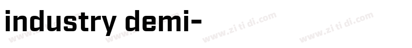 industry demi字体转换